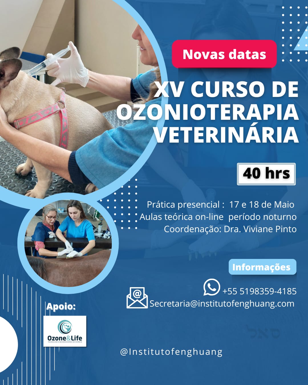 XV CURSO DE OZONIOTERAPIA VETERINÁRIA