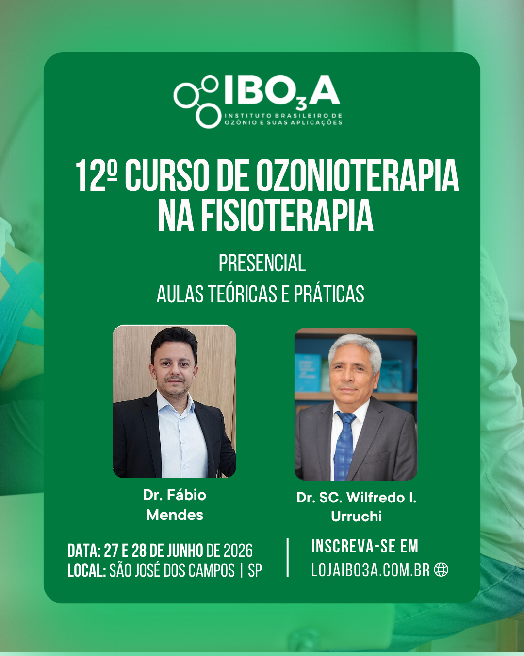 12° Curso de Ozonioterapia na Fisioterapia – Ozonioterapia na Dor