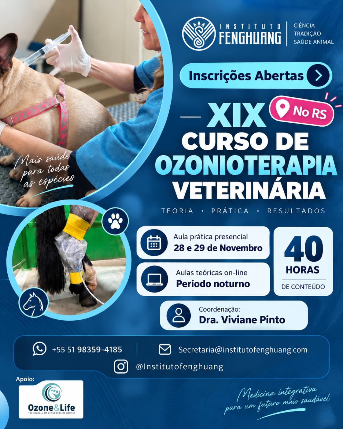 XIX CURSO DE OZONIOTERAPIA VETERINÁRIA